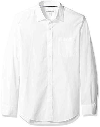 Amazon Essentials Men's Slim-Fit Long-Sleeve Poplin Shirt