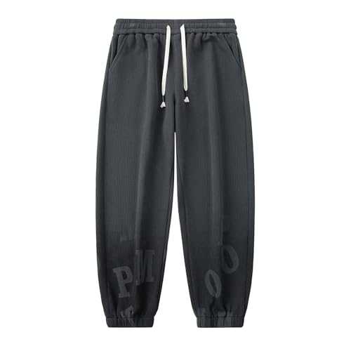 Pants Sports Slacks Printed Large Size Corduroy Pants Open for Men