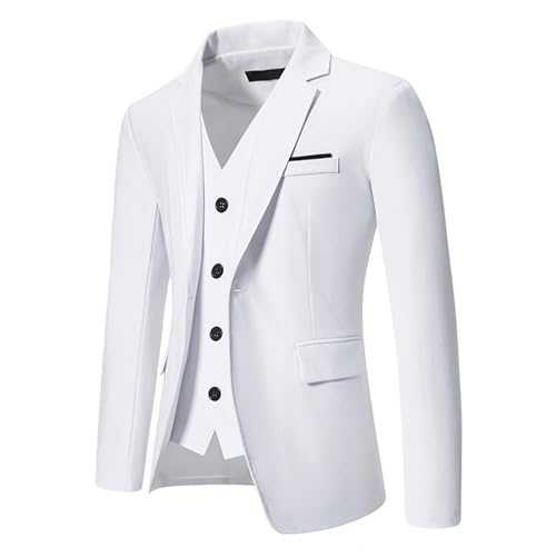 kosopse Casual Suits for Boys 1 Button Lightweight Sport Coats Mens Dress Slim Fit