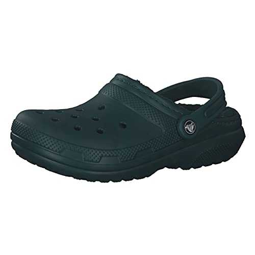 Unisex Classic Lined Clog, Evergreen, 1 UK Men/ 2 UK Women