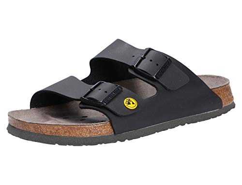 Arizona Arizona Unisex Adult Work Shoes Antistatic Birko-Flor Black Size 38 - Normal Footbed, black, 11.5 UK