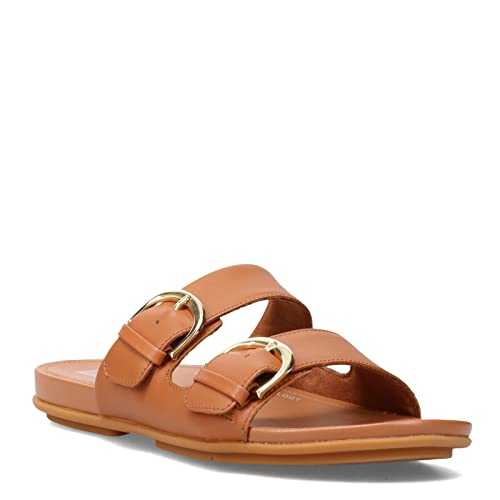 Women's Graccie Buckleup Slide Leather Schiebe-Sandalen