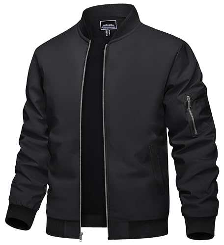 Men's Lightweight Jacket Thin Sportwear Bomber Jacket Windbreaker Coat
