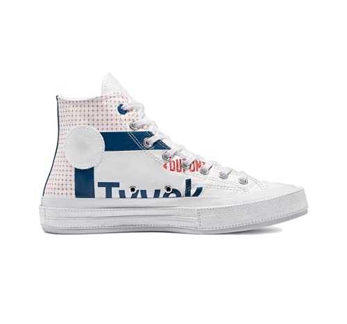 Unisex Chuck Taylor Chuck 70 Hi White/Princess Blue/Fiery Red