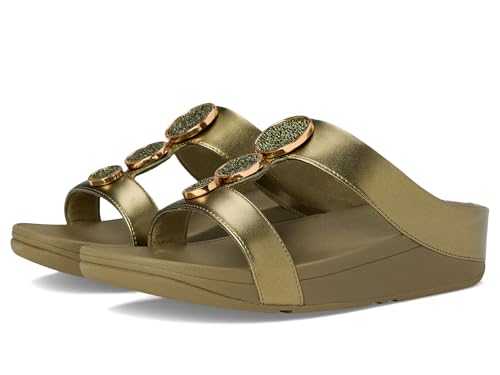 Women's Halo Bead-Circle Wedge Sandal