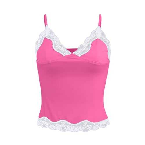 Tank Top Women's Vest Crop Top Lace Camisole Women's Summer Lace Bustier Mesh Sexy Vintage Spaghetti Strap Open Back Without Corset Going Out Party Crop Top Glitter Body
