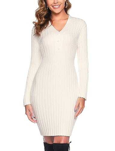Jumper Dress Women Winter Knitted Dresses Casual Dress