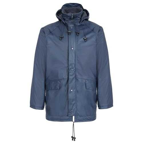 Fort Men's 219 Flex Fleece Lined Waterproof Jacket, Navy, Large