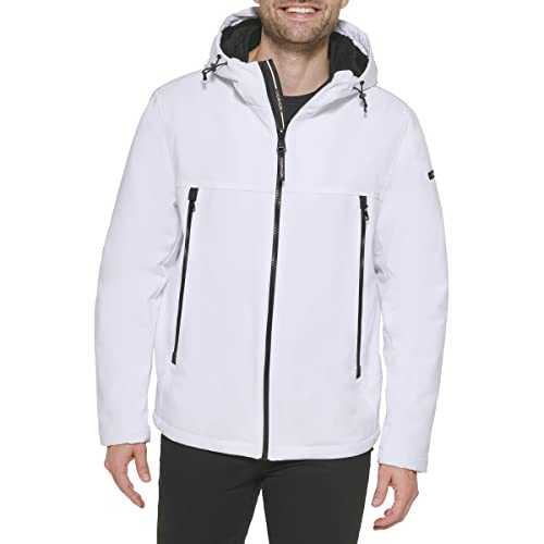Calvin Klein Men's Sherpa Lined Hooded Soft Shell Jacket
