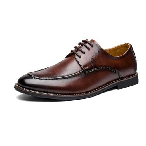 Men's Business Dress Shoes, Formal & Casual Oxfords with Lace-Up, Wedding Dress Shoes