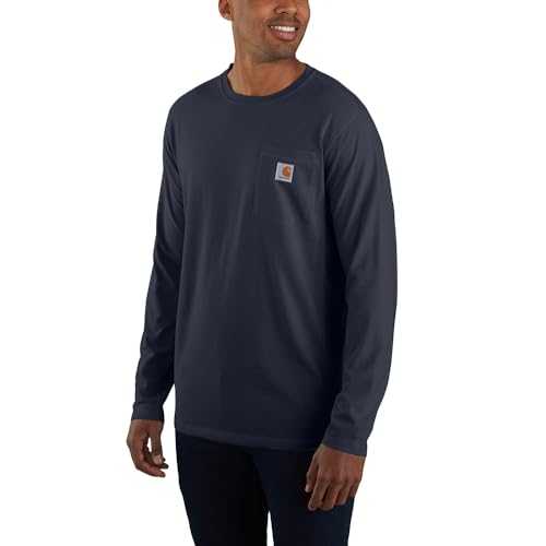 Carhartt Mens Force Flex Pocket Long Sleeve T Shirt