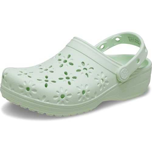 Unisex's Classic Clogs with Floral Cut Out Design