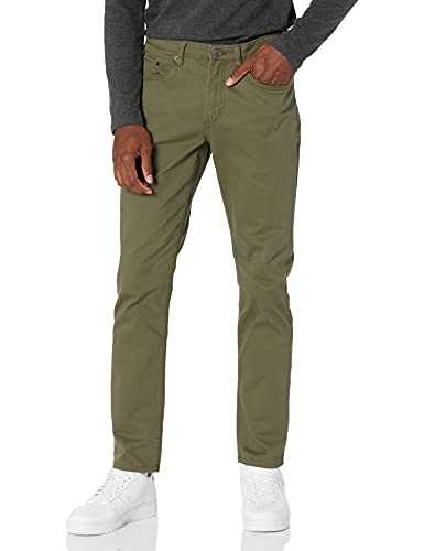 Amazon Essentials Men's Slim-Fit 5-Pocket Stretch Twill Trousers
