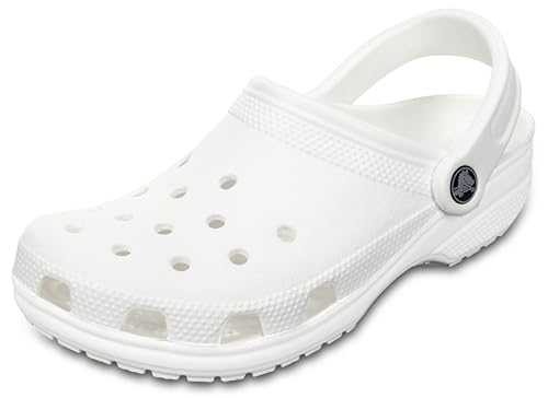 Unisex Classic Clogs Clogs, White,7 UK Men/ 8 UK Women