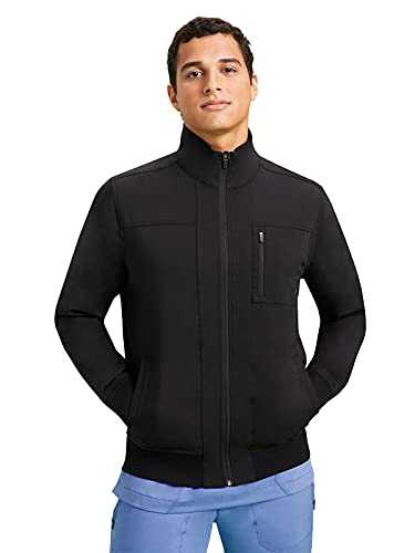 healing hands Purple Label Men's 5530" Jonathan Bomber Scrub Jacket