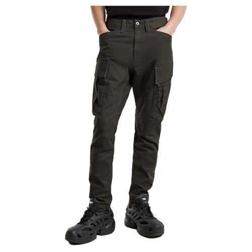 G-Star Men's Zip Pocket 3D Skinny Cargo Pants 2.0, Grey (asfalt D24307-D504-995), 33W / 34L