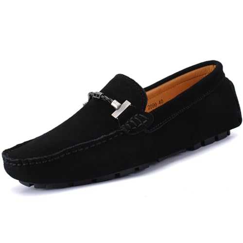 Men's Casual Slip-On Suede Penny Loafers Moccasin Driving Shoes Boat Shoes