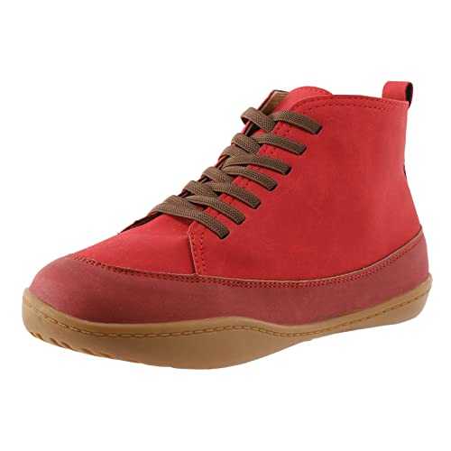 CEWIFO Women Chelsea Boots Suede Non-Slip Womens Leather Ankle Boots Black Ankle Boots for Women UK Chelsea Boots for Women UK Lace Up High Heel Ankle Boots for Women