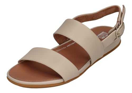 Gracie Leather Back EB1 Sandals, Stone Beige