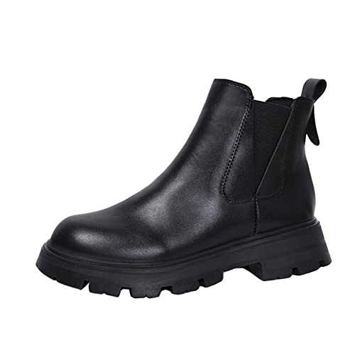 Women's Ankle Boots with Heel Elegant Mini Boots for Women Half Boots Winter Women's Boots Classic Motorcycle Boots Small Heel Ankle Boots Chunky Heel Ankle Boots Women Black