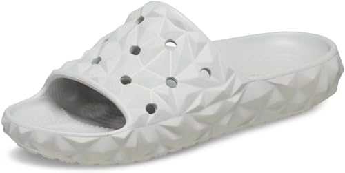 Unisex's Classic Geometric Slide 2 Sandal, Grey, 7/8 UK