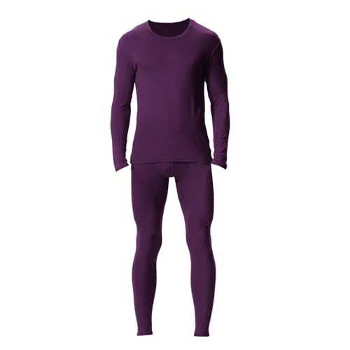Cocila Men's Thermal Set Lined Long Base Layer for Men Cold Winter Tuxedo Suit Slim Fit Tracksuit Bottoms Small Tracksuits Full 4XL