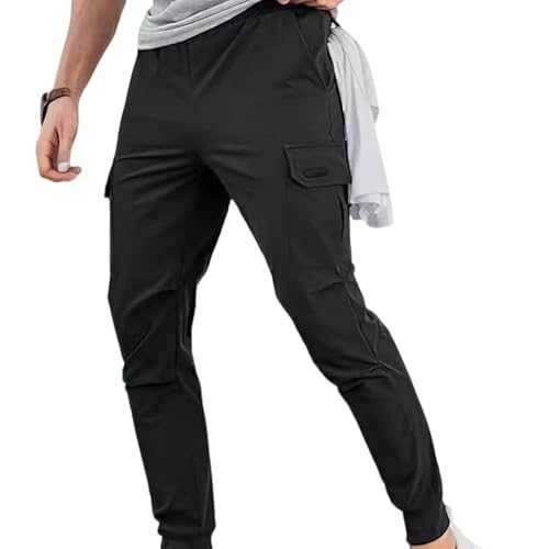 MakingDa Tracksuit Bottoms Men Slim Fit Joggers Sweatpants Casual Cargo Work Trousers Gym Running Jogging Bottoms with Pockets