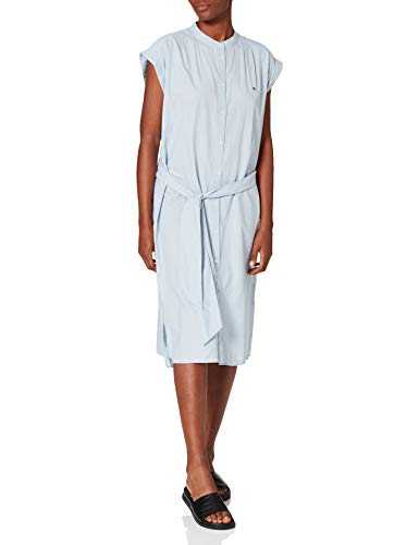 Tommy Hilfiger Women's OXFORD KNEE SHIRT DRESS NS Casual Dress, Breezy Blue, 32