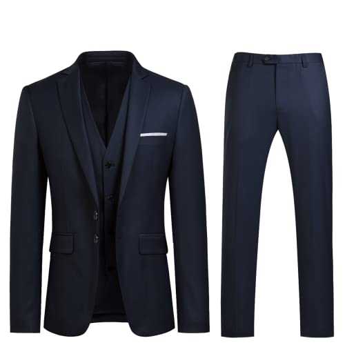 Mens Royal Blue 3 Piece Suit