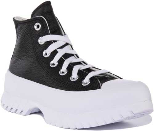 Men's Chuck Taylor All Star Lugged 2.0 Leather Sneaker, Black Egret White, 6.5 UK