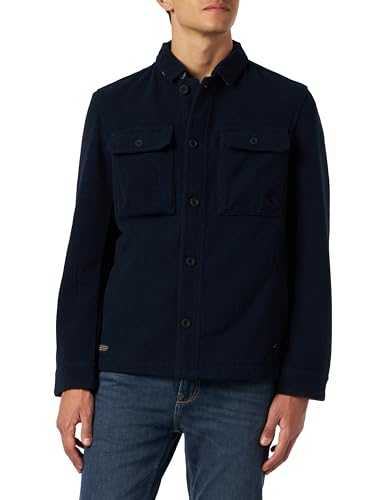 camel active Men's Indoor Jacket Overshirt in Wool Look Casual Blazer