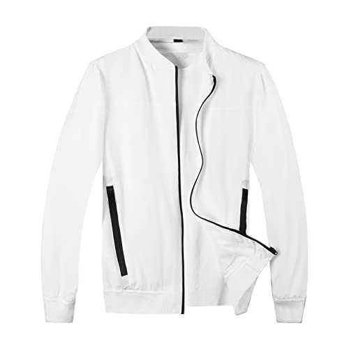 SUNDAY ROSE Mens Bomber Jacket Lightweight Casual Jackets Windbreaker Outwear