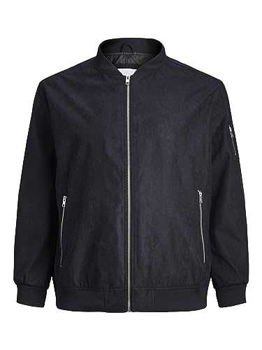 JACK & JONES Mens Puffer Jacket Windproof Full Zip Stand up Collar Long Sleeve Jackets for Men, Size- S to 2XL