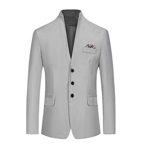 Men's Suits Trend Casual Button Up Tops Slim Fit Lightweight Long Sleeve Suit Wedding Prom Blazer Elaborated Style for Formal and Leisure Occasions