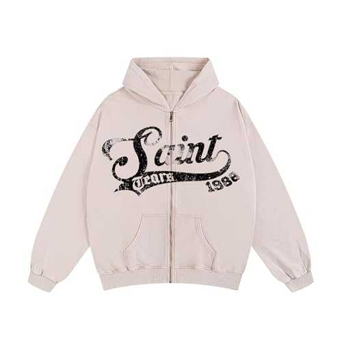 Cactus Pack Metal Zipper Jacket Coat Men's Cotton Streetwear Jackets Red Color Loose Style Metal Zip Coat