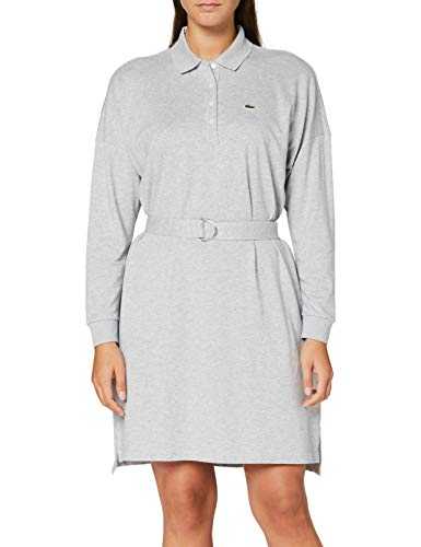 Lacoste Women's EF2286 Robe, Argent Chine, XL