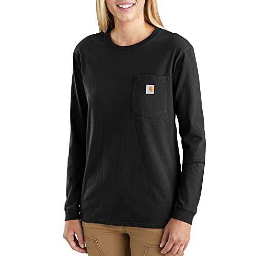 Carhartt, Women's, Loose Fit Heavyweight Long-Sleeve Pocket T-Shirt