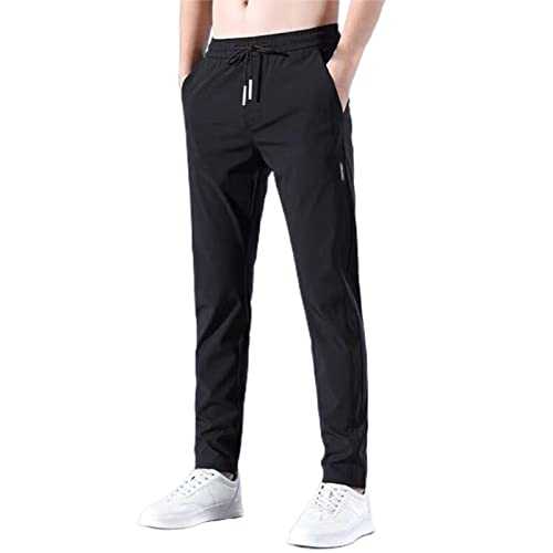 Mens Jogging Bottoms Loose Fit Tracksuit Bottoms for Men Quick Dry Elasticated Waist Gym Joggers Sweatpants Running Trousers Tracksuit Jogging Bottoms with Pockets Causal Trousers