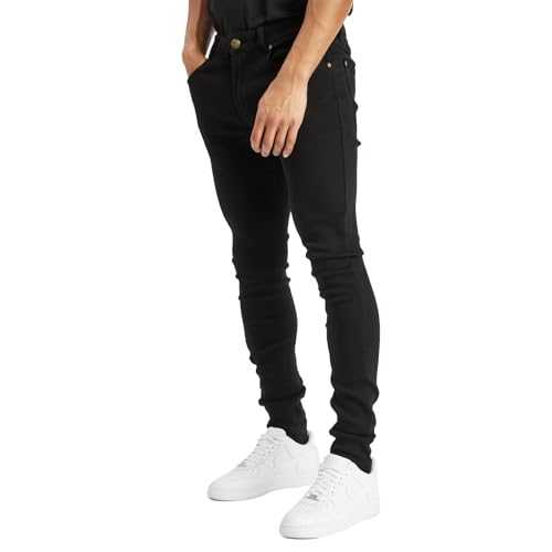 Island Trading Skinny Jeans For Men - Stretchable Denim - Comfortable Mens stretch Jeans In Four Colors Black, Grey, Blue Stonewash, Dark Blue Mens Jeans - Sizes 28-42 Inch Waist