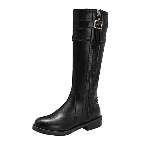 Leopard Print Ankle Boots for Women UK Sale Square Toe Chunky Heel Winter Booties for Ladies Leather Cowboy Booties Waterproof Western Zipper Booties Wide Calf Booties Plus Size 3-7