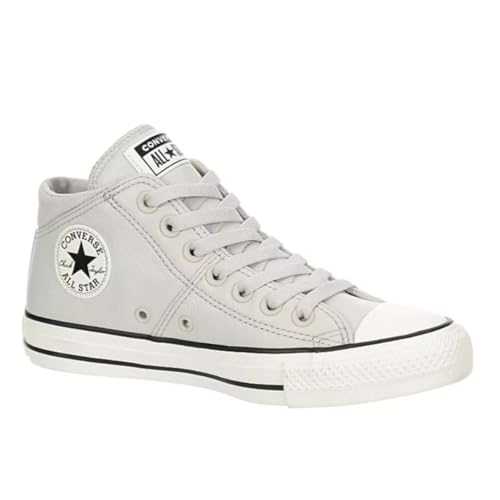 Unisex Chuck Taylor All Star Madison Ox Mid High Leather Sneaker - Lace up Closure Style - Pale Putty/Egret/Black