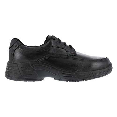 Florsheim Mens Black Leather Work Shoes Postal Classic Oxfords