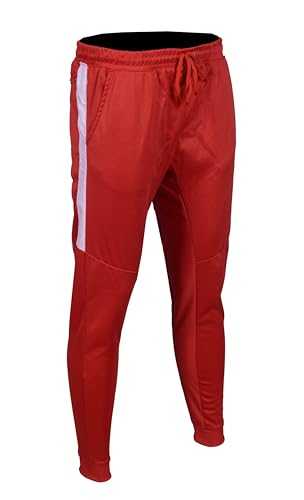 Sterling Sports Mens Joggers Slim Fit Tracksuit Bottoms Men with Zip Pockets - Quick Dry Mens Trousers for Gym, Running, Sports & Outdoor - Sweat Tracksuit Bottoms Trousers for Men