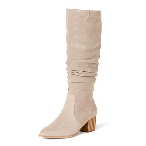 Amazon Essentials Women's Tall Block-Heeled Boots