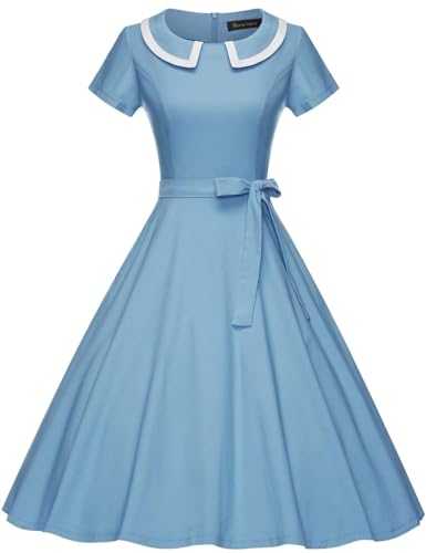 GownTown Womens Dresses 1950s Vintage Swing Stretchy Dresses