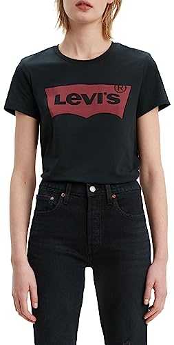 Levi's Women's The Perfect Tee T-Shirt, Large Batwing Logo