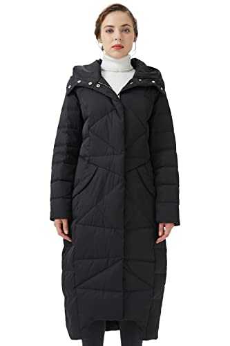 Orolay Women's Hooded Puffer Down Coat Long Winter Jacket