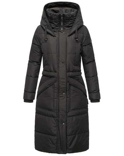MARIKOO Ayumii Women's Winter Coat Warm Quilted Coat Long with Hood S-3XL