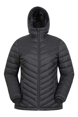 Mountain Warehouse Seasons Womens Padded Jacket - Water Resistant Coat, Puffer Jacket, Front Pockets, Adjustable Elastic Cuffs & Hood - For Autumn, Winter, Outdoors