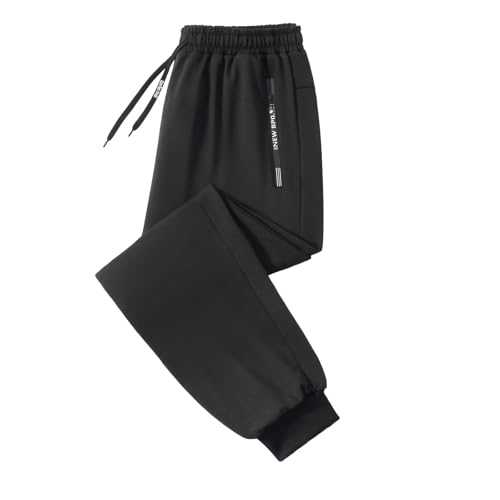 Tracksuit Bottoms Mens Joggers Slim Fit Gym Sports with Zip Pockets Men Jogging Bottoms Pants Trousers Casual Joggers Yoga Trousers
